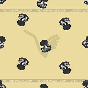 Canned anchovy pattern seamless. canned goods - vector clipart