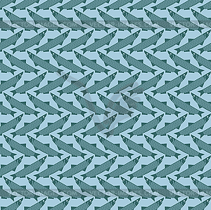 Anchovy pattern seamless. small shoaling fish - vector clipart