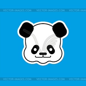 Panda Little baby. Chinese bear little kid. beast - vector clipart