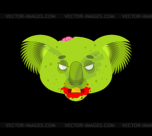 Koala zombie. koala bear zombi  - vector clipart