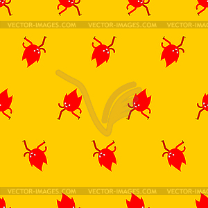 Running fire cartoon pattern seamless. Flame run - vector clipart