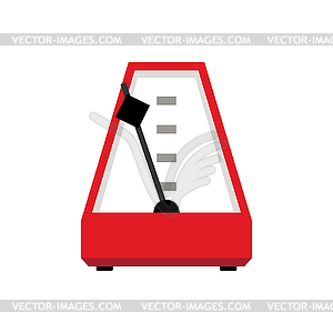 Metronome . device that marks short intervals of - vector clipart