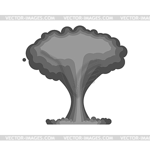 Nuclear explosion . Atomic mushroom of nuclear - vector clipart