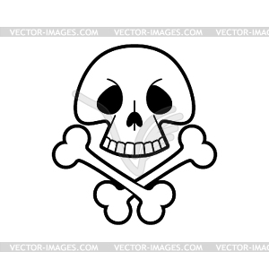 skeleton face cartoon