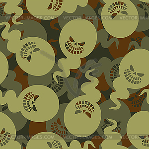 Ghost military Pattern seamless. spook army - vector clipart