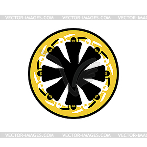 Логотип Мрачного жнеца. Символ смерти - иллюстрация в векторе