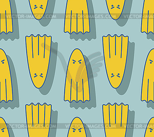 Ghost Pattern seamless. spook Background. - vector clipart
