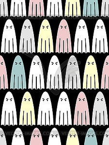 Ghost Pattern seamless. spook Background. - vector image