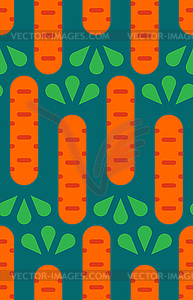 Carrot cartoon pattern seamless. Baby fabric texture - color vector clipart
