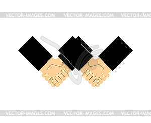 Negotiator. Concept of negotiating between - vector image