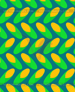 Ear of corn pattern seamless. Baby fabric texture - vector clip art