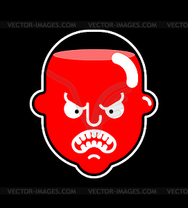 Vessel is person filled with angry and cruelty - vector clipart