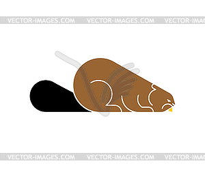 Beaver icon sign . Animal - vector clip art