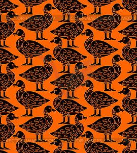 Duck pattern seamless. Drake background. Baby fabri - vector image