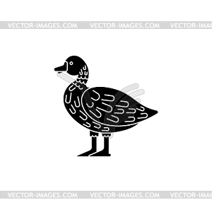 Duck icon sign . Drake - vector clipart / vector image