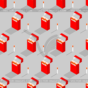 Pack of cigarettes pattern seamless. cigarette - vector image