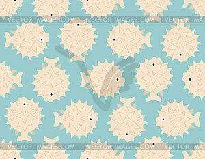 Spotted Puffer pattern seamless. Baby fabric texture - vector clip art