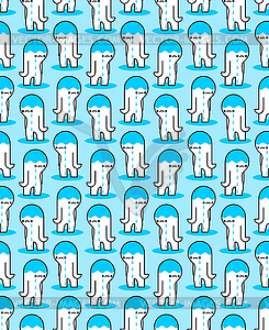 Sadness pattern seamless. Sadness background. - vector image