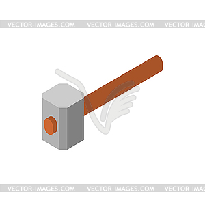 Blacksmith`s hammer . Blacksmith`s sledgehammer. - vector image