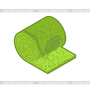 Rolled lawn  - vector image