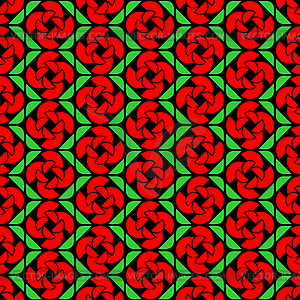 Геометрический узор в виде знака розы бесшовный. - векторизованное изображение