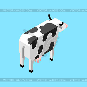 Cow isometric . Cow farm animal. Cattle - vector image