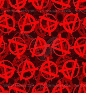 Anarchy pattern seamless. lack of organized power - vector clipart