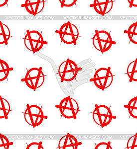 Anarchy pattern seamless. lack of organized power - vector clip art