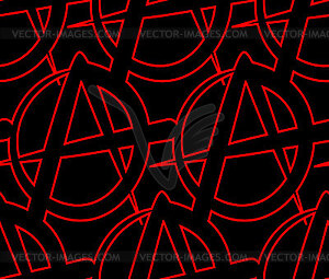 Anarchy pattern seamless. lack of organized power - vector clip art