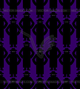 Spy pattern seamless. Secret agent background - vector clipart