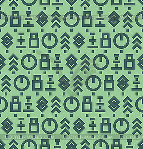 Trees ethnic pattern. Ethnic background tree. - vector clipart