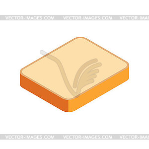 Piece of bread - vector image