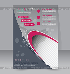 Flyer template. Business brochure. Editable A4 - vector image