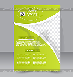 Flyer template. Business brochure. Editable A4 - vector clipart