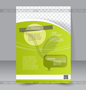 Flyer template. Business brochure. Editable A4 - vector clip art