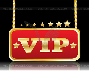 Stars and the words VIP - vector clipart