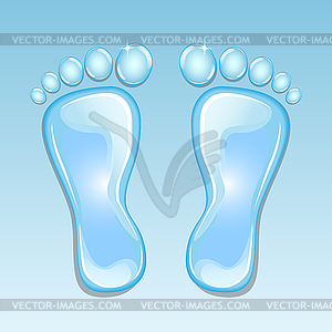  water trails - vector image