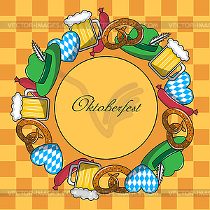 Oktoberfest frame - vector image