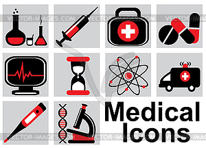 Medical icons - vector clip art