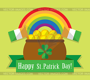 Postcard St. Patrick's Day - vector image