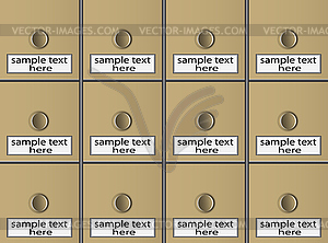 File cabinet - vector clipart