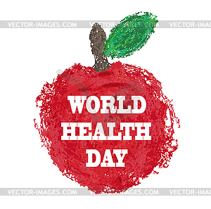 Всемирный день здоровья - векторное изображение EPS