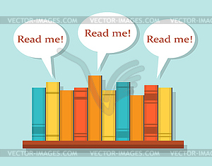 Read Books - vector image