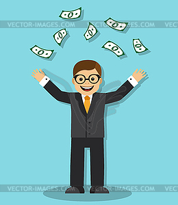 Wealth and success in business - vector clipart