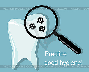 Practice good hygiene - vector clip art