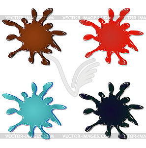 Colorful blots - vector image