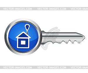 Ключ от дома - векторный клипарт EPS
