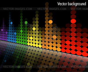 Multicolored equalizer - vector clip art