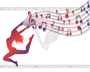 Musical ecstasy - vector image