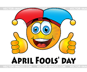 April Fools' day - royalty-free vector image